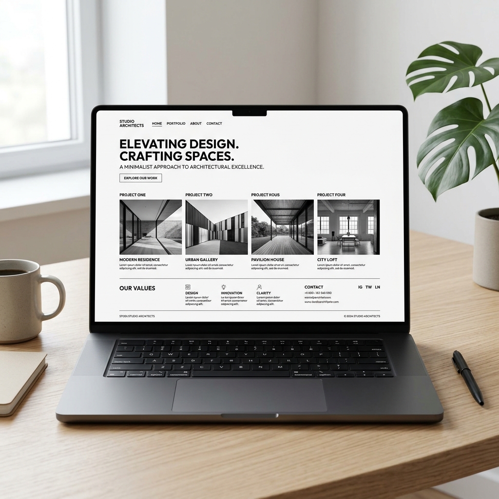 Desain Website E-Commerce Minimalis